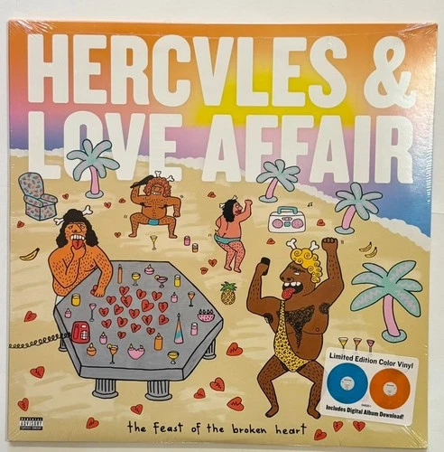 SEALED! Hercules & Love Affair The Feast Of The Broken Heart Blue/Orange Vinyl