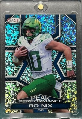 BO NIX ROOKIE RARE GLASS REFRACTOR FOIL SPORTS CARD DUCKS BRONCOS