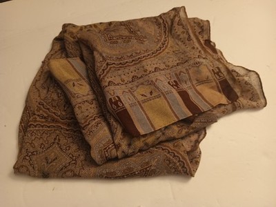 ETRO Silk Chiffon Scarf Paisley Pattern Made in Italy Vintage Rare