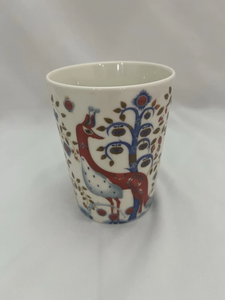iittala Taika Porcelain Owls Peacocks  Coffee Tea Big Mug - Image 2 of 4