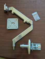 Humanscale M2 Monitor Arm, Clamp Mount, Aluminum  White Trim - COMPLETE