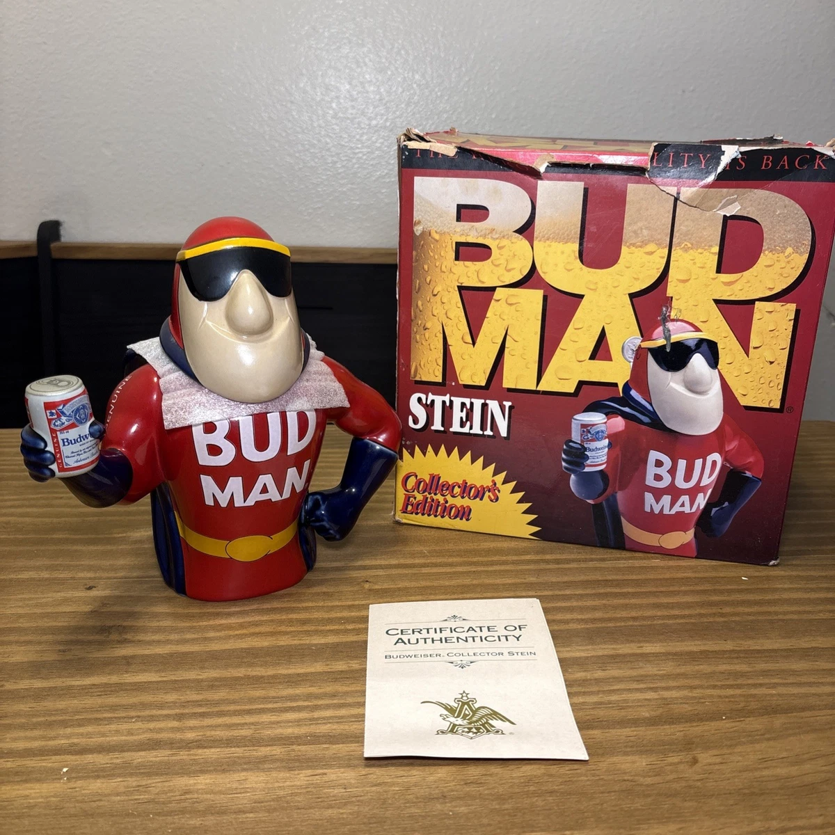 Budman Stein In Collectible Budweiser Beer Glasses for sale | eBay