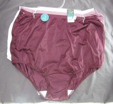 New set /3 VANITY FAIR perfectly yours RAVISSANT briefs WHITE LILAC GREEN 8/XL
