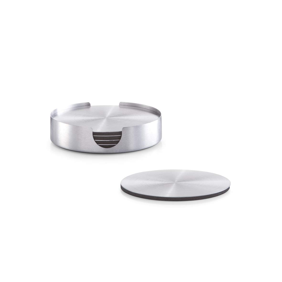 Zeller Coasters Set Stainless-Steel Multi-Colour 10 cm 7-Piece 6490₽