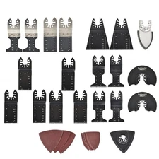 40Pcs Oscillating Tool Accessories Kit Universal Metal Wood Multitool Saw Blades