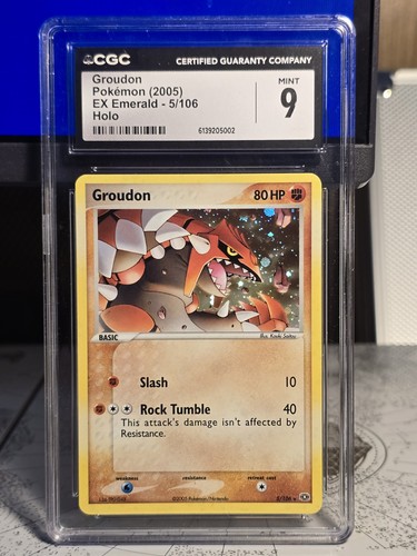 Groudon graded CGC 9 for sale on eBay