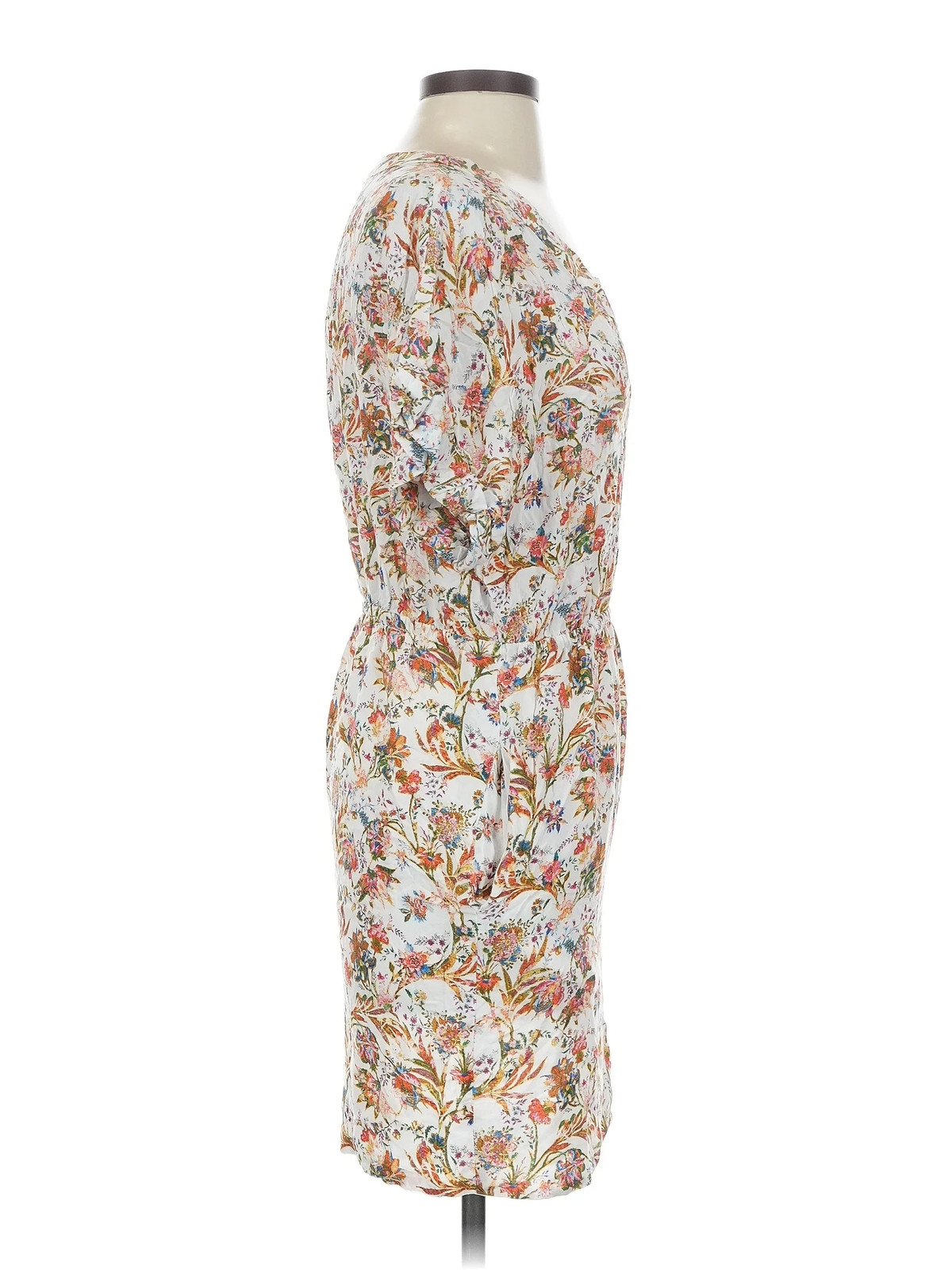 Zara Basic Women White Casual Dress XS thumbnail 3