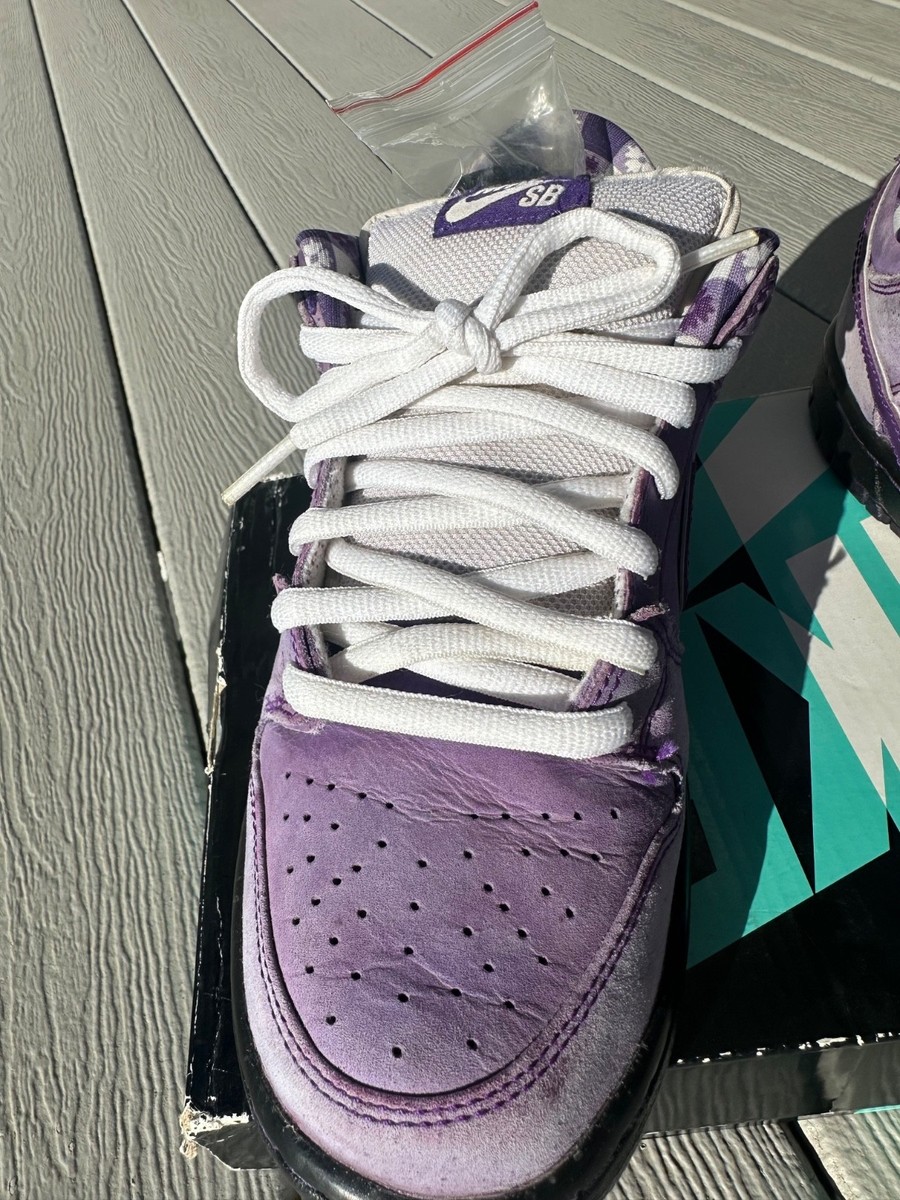 Nike SB Dunk Low Purple Lobster size 8M Used, eBay authenticity