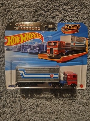 NEW 2025 Hot Wheels Transformers Optimus Prime Semi Truck - Track Fleet Series