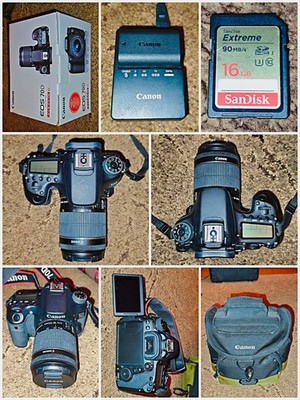 Canon EOS 70D + 16GB Speicherkarte + Canon Tasche in OVP
