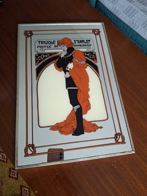 Art Nouveau Tragique d Hamlet Prince de Danemark Mirror Alphonse Mucha Style
