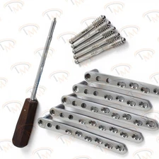 DCS 95° locked plates With Screws of 12.5mm ( 17 PCs set ) Orthopedic instrument