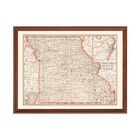 Old Map of Missouri 1882 - Vintage Missouri Art