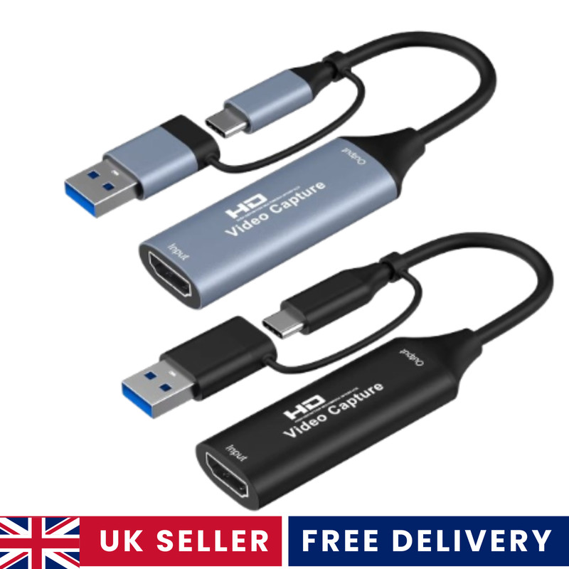 1080P HD Audio Video Capture Card 4K HDMI to USB C USB 3.0 for Game Streaming