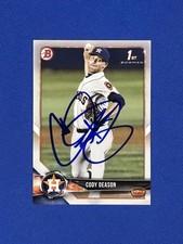 Cody Deason Signed 2018 Bowman Draft Card #BD-194 Auto rookie autograph rc