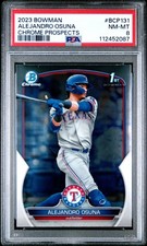 2023 BOWMAN CHROME PROSPECTS #BCP131 ALEJANDRO OSUNA PSA 8