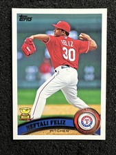 NEFTALI FELIZ #600 2011 Topps Baseball QTY Texas Rangers