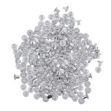 200 Pcs Tone Semi Tubular Aluminum Alloy Flat Rivets for Assembly Use