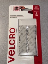 Velcro 80012 Thin Clear Fastener Strips, 3.5" x 3/4", Set of 2, Clear  FREE SHIP