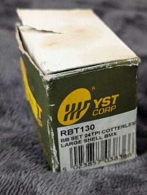 YST RBT130 BMX Innenlager - 24TPI Cotterless Large Shell - Silber CB6