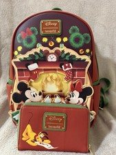 Loungefly Disney Mickey & Minnie Christmas Mi...