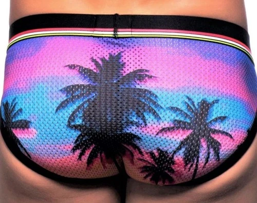 Andrew Christian California Sunset Palm Brief - 90741 -Med, Large & X-Large - Picture 5 of 24