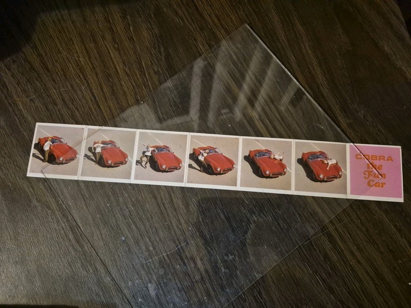 1966 Shelby Cobra auto cube set of 6 photographs