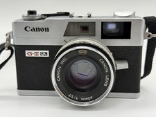  Excellent Canon Canonet QL17 G-  QL w/Strap Silver 35mm Film Camera A136