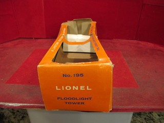 ORIGINAL EMPTY BOX FOR LIONEL 195 FLOODLIGHT TOWER