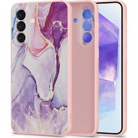 HandyhüLle FüR Galaxy A56 5G Tech-Protect Case Cover Etui Rosa Mit Marmormuster