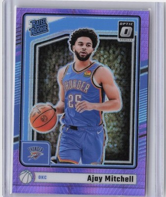 2024-25 Donruss Optic #274 Ajay Mitchell Hyper Pink