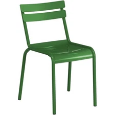 Lancaster Table & Seating Green Powder Coated Aluminum Outdoor Side Chair - 4ct