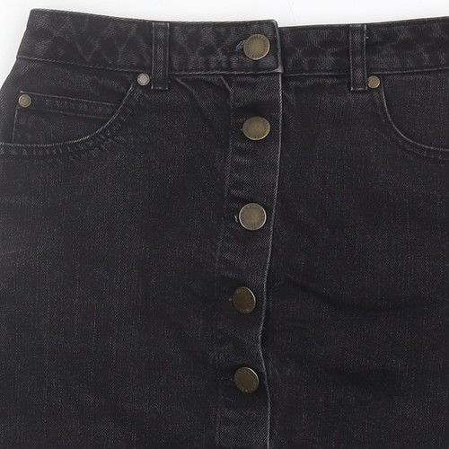 Miss Selfridge Women's Black Denim Skirt, Size 10 - Picture 6 of 12