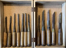 Vintage Wood Carving Tools Set 12 Pieces Chisels and Gouges Hand Tools