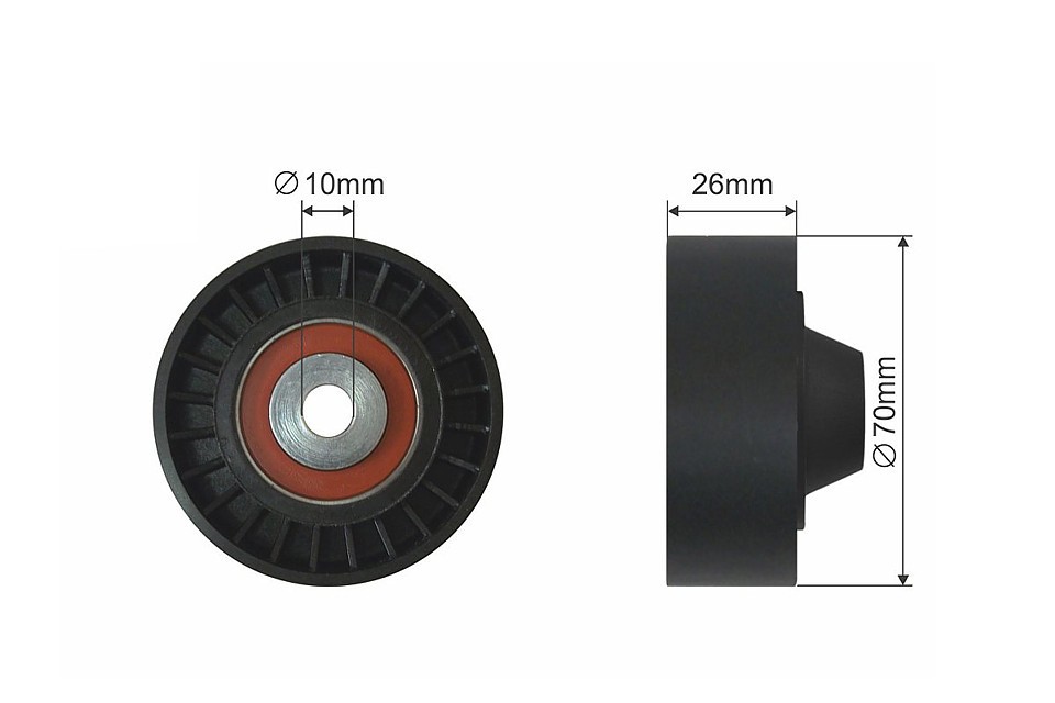 RNK-HY-514 NTY Deflection/Guide Pulley, V-ribbed belt for HYUNDAI,KIA - Image 6