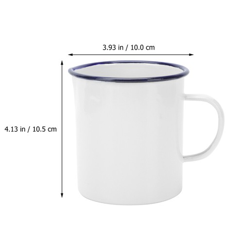 Enamel Mug Enamel Pitcher Enamel Mixing Bowl Mug Hot Drink Cups - Picture 5 of 12