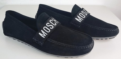 MOSCHINO Mokassins mit Logo-Print Shoes Herren Designer Leder Schuhe Gr.42 NEU - Bild 14 von 20