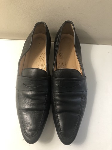Eliot zed Black Soft Leather Pointy Loafer Flats Women's Size 39 - Picture 5 of 22