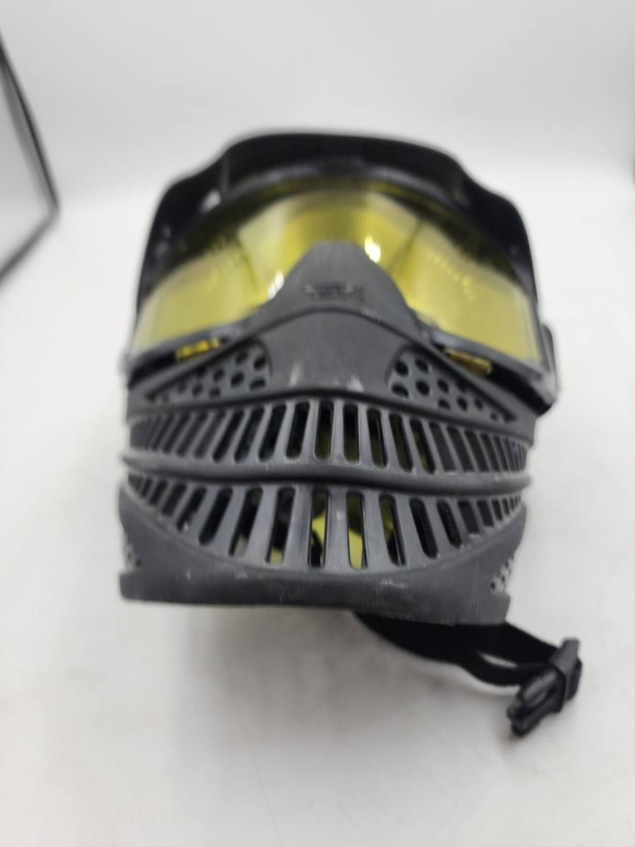 Masque De Paintball JT - Bouclier Facial Avec Visière Teintée Jaune - Noir