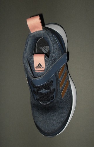 adidas Rapidarun X Childrens Tech Ink / Gold Trainers Size UK 11.5 / FR 30 - Picture 10 of 11