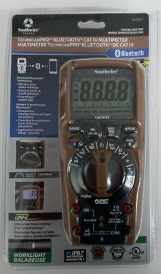 Southwire 14090T TechnicianPRO  BLUETOOTH  CAT IV MULTIMETER w/pouch and Leads