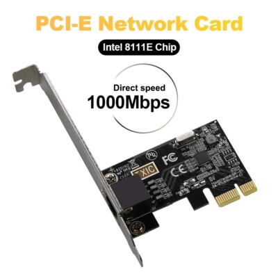 PCI-E Gigabit NIC RTL8111E Wired 1000M pcie NIC Drive-free PC Laptop Built-in