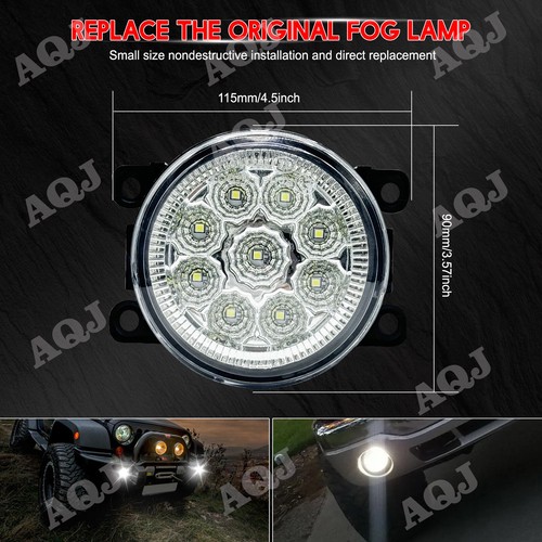 Pair FOR NISSAN NV3500 2012-2021 Front Bumper White LED Fog Light Driving Lamp - Bild 9 von 16