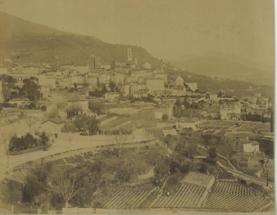 Tirage Albuminé Ancien Saint-Raphaël, Vue Générale - Circa 1880, 17x23cm
