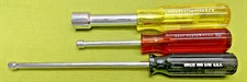 Lot of 3, Assortment of Nut Drivers, Mixed, USA brands
