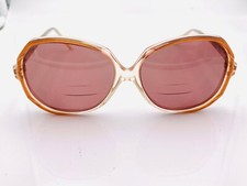 Vintage Welling CT29 Brown Translucent Oval Sunglasses FRAMES ONLY USA
