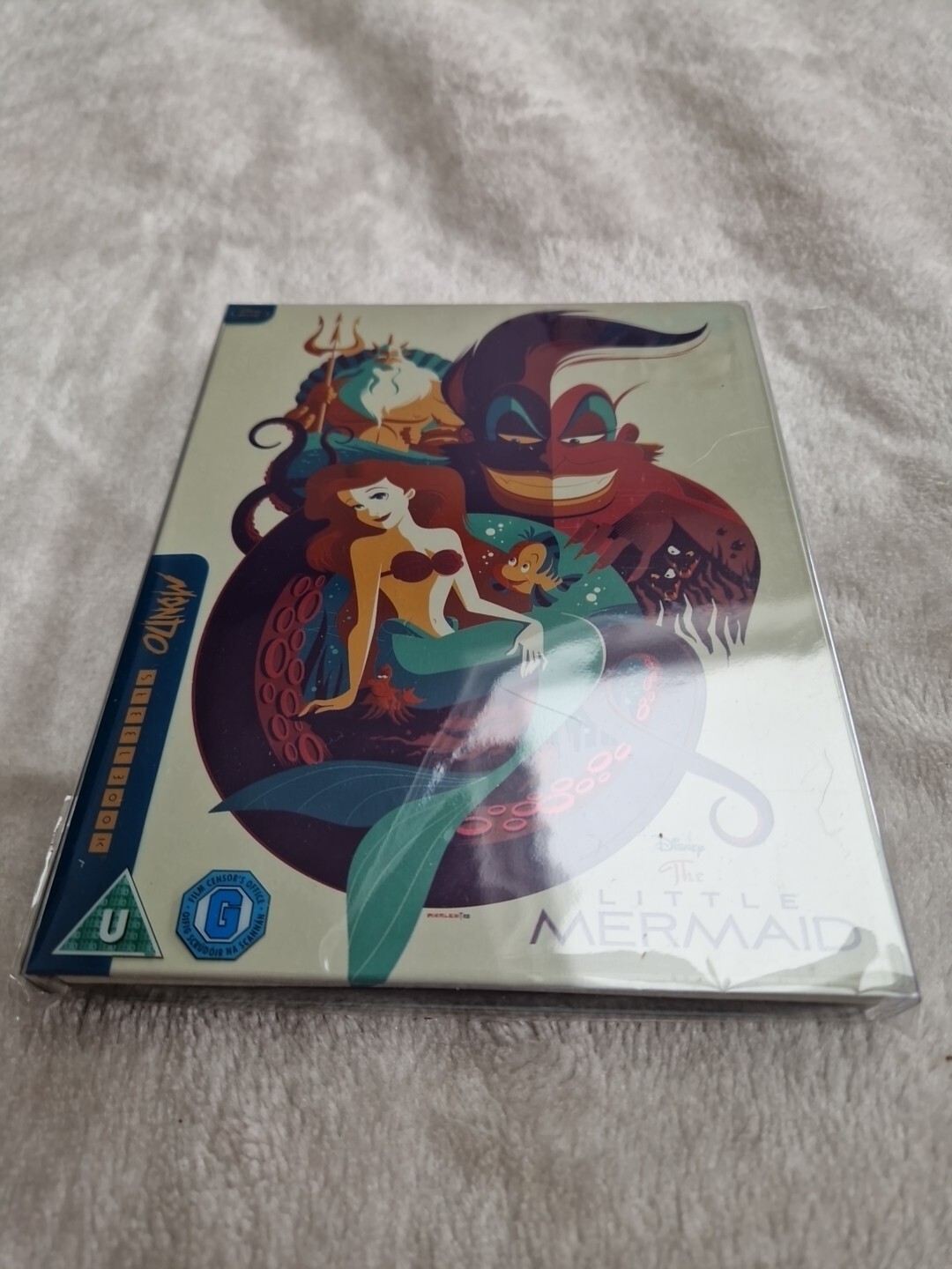DISNEY'S THE LITTLE MERMAID - UK EXCLUSIVE MONDO ARTWORK BLU RAY STEELBOOK