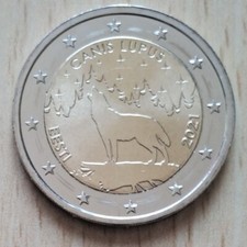 🇪🇺🇪🇪 Moneta 2 Euro Estonia Lupo x 1 Non Circolata🇪🇪🇪🇺