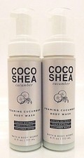 2 BATH  BODY WORKS COCO SHEA CUCUMBER FOAMING CUCUMBER BODY WASH 6oz NEW 
