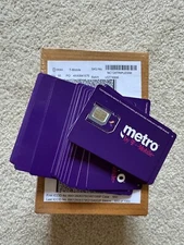 Metro By T-Mobile SIM Cards Lot of 10 Sim NEW